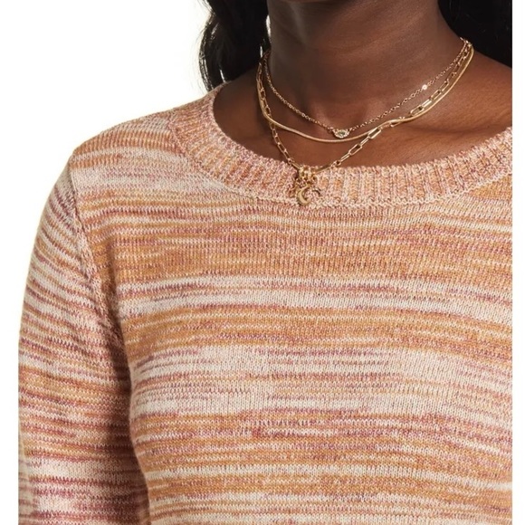 BP. Open Back Tie Sweater in Beige Desert Spacedye NWT - Size 3X - Picture 4 of 13